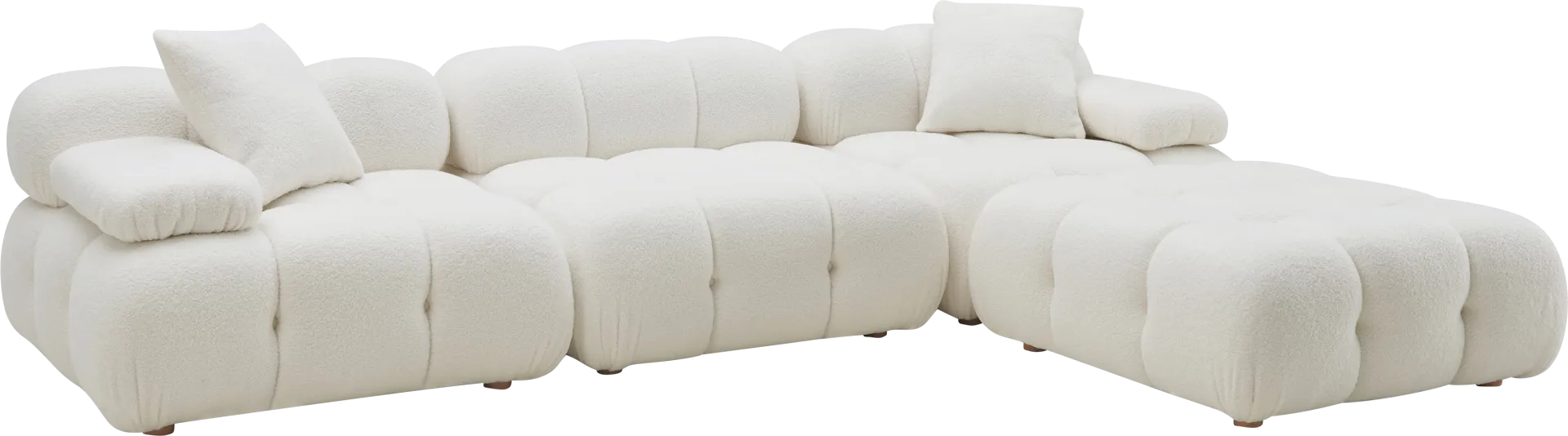 Crianza Cream 4 Pc Sectional