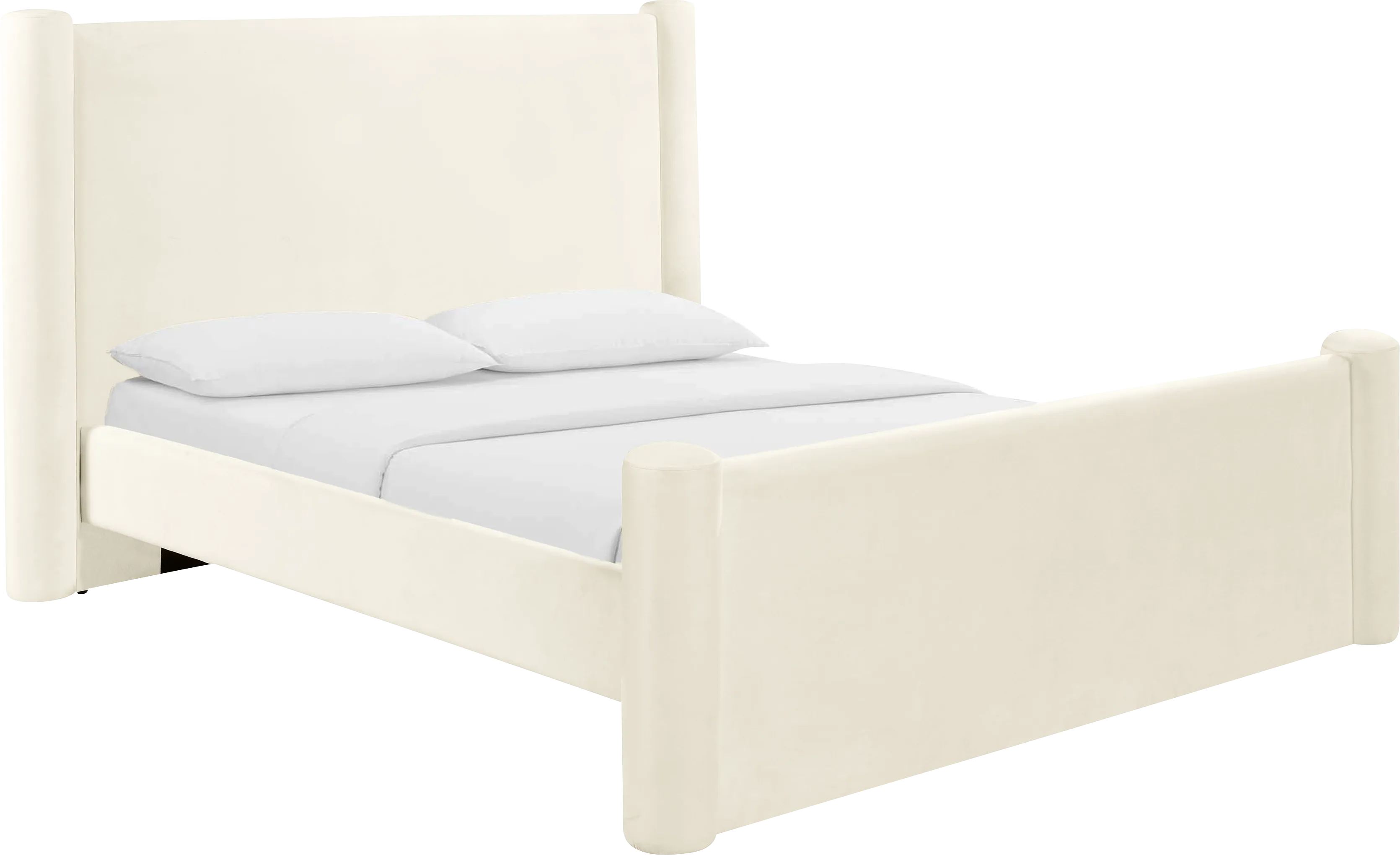 Balliett Cream Queen Bed - Thumbnail - Image 1