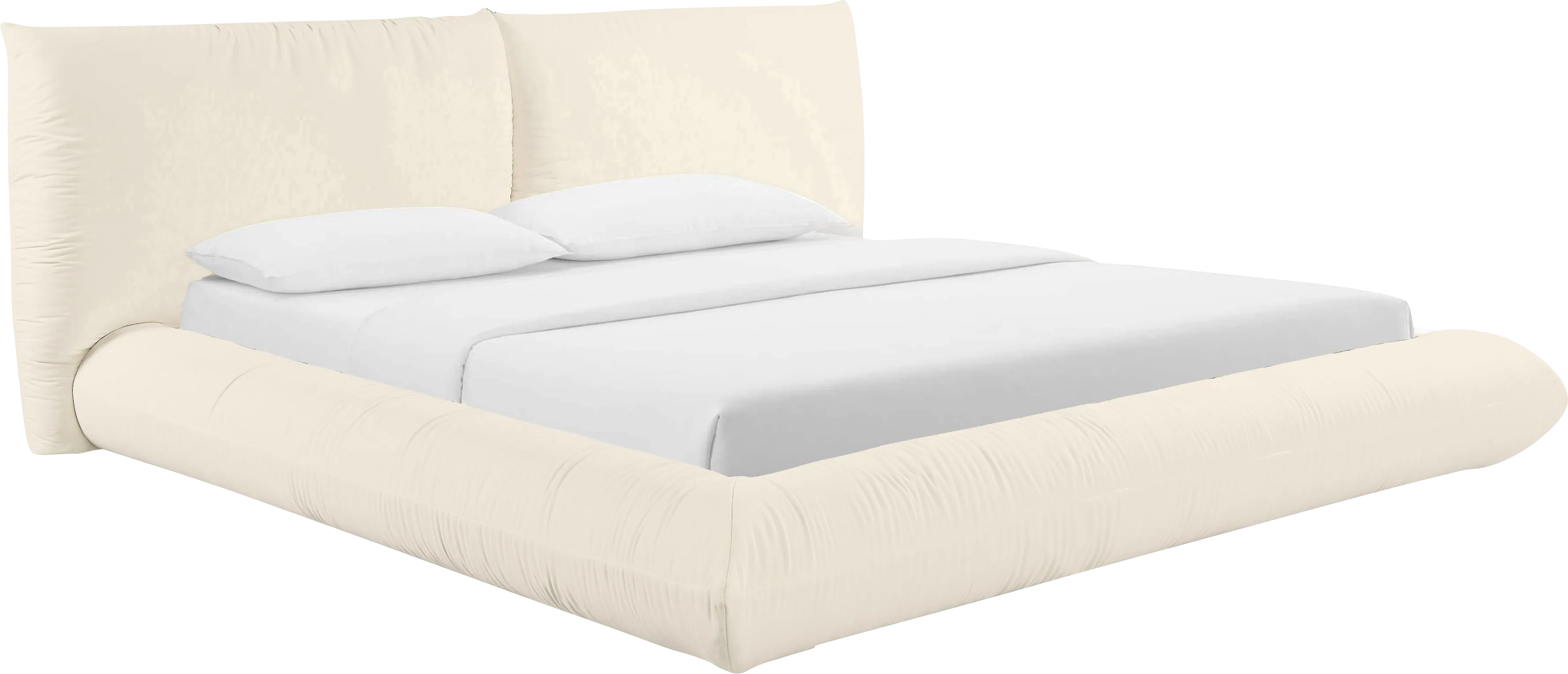 Clifdale Cream King Bed - Thumbnail - Image 1