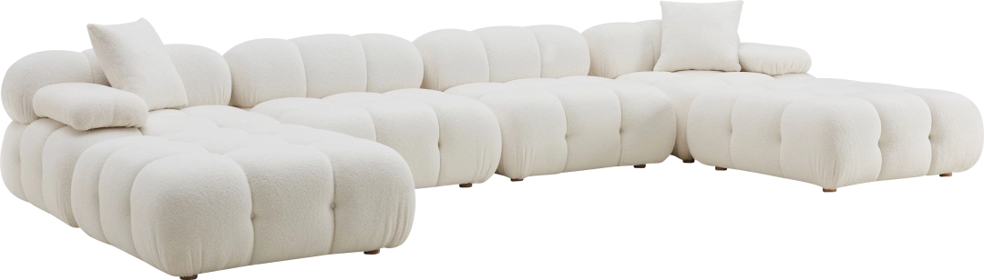 Crianza Cream 6 Pc Sectional