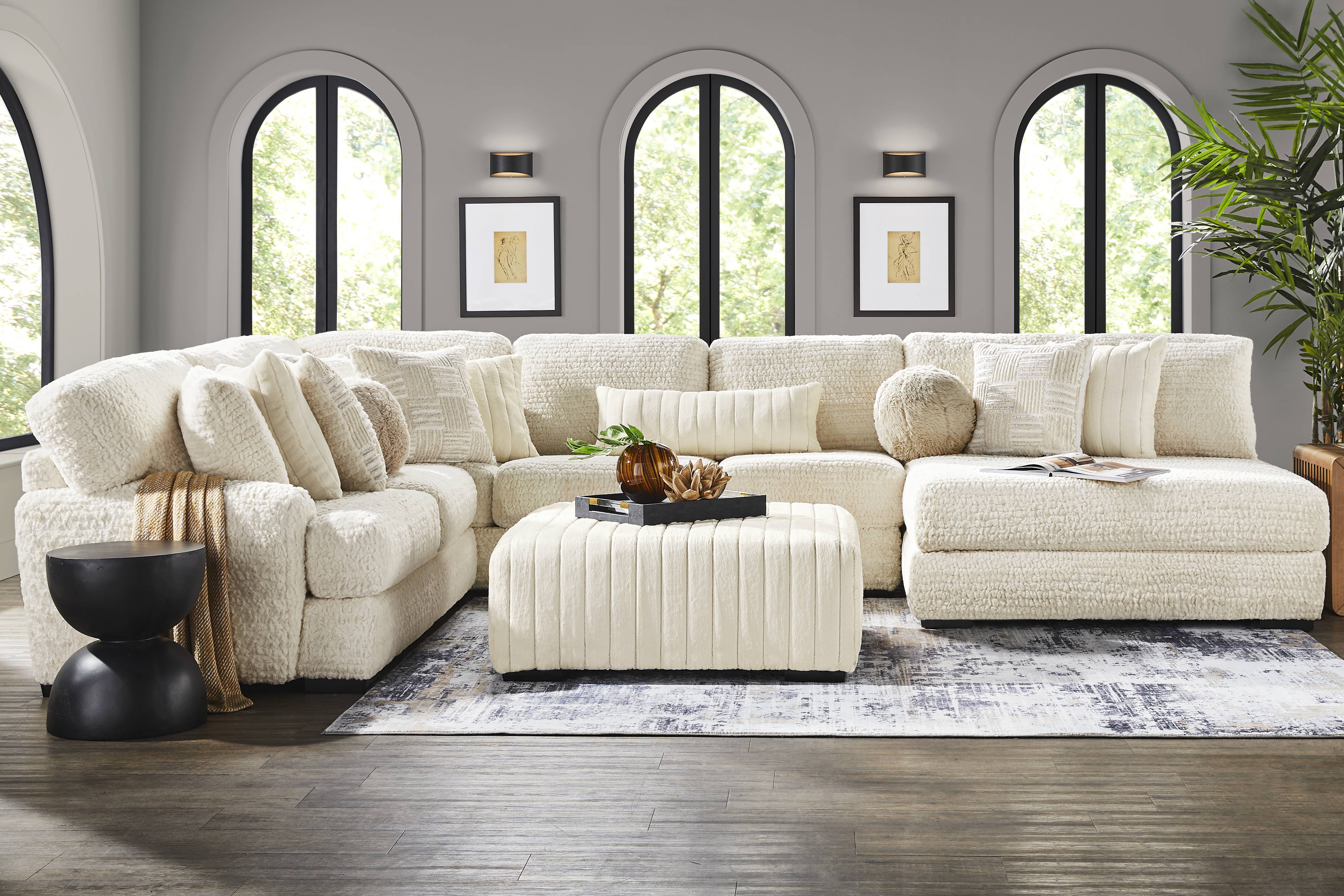 Chandler Ivory 3 Pc Sectional - Thumbnail - Image 2