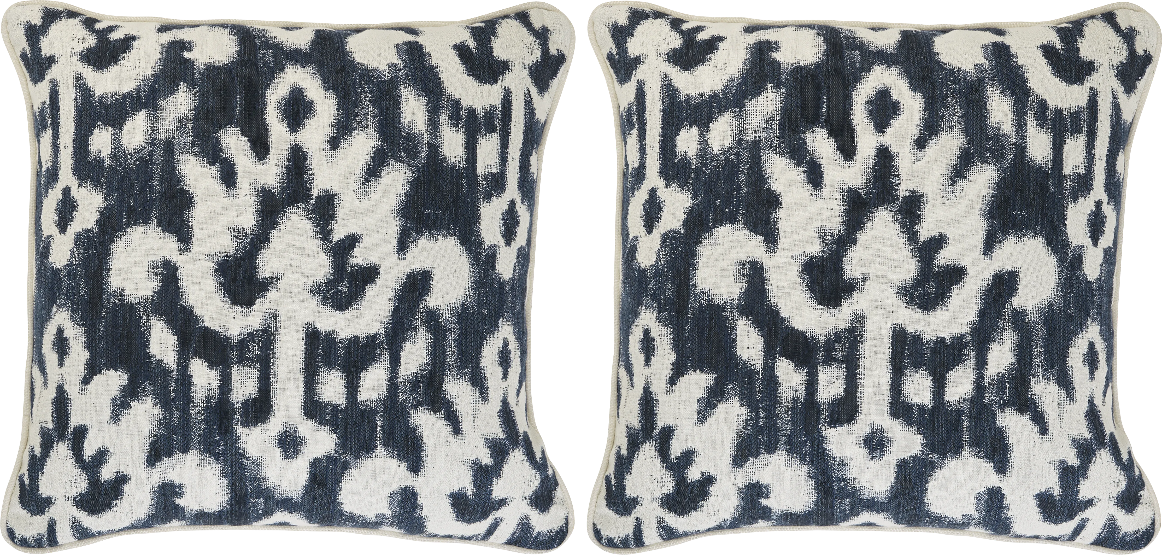 Patra Indigo Indoor/Outdoor Accent Pillows (Set of 2) - Thumbnail - Image 1