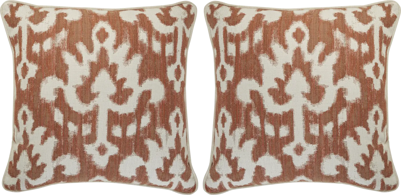 Patra Clay Indoor/Outdoor Accent Pillows (Set of 2)