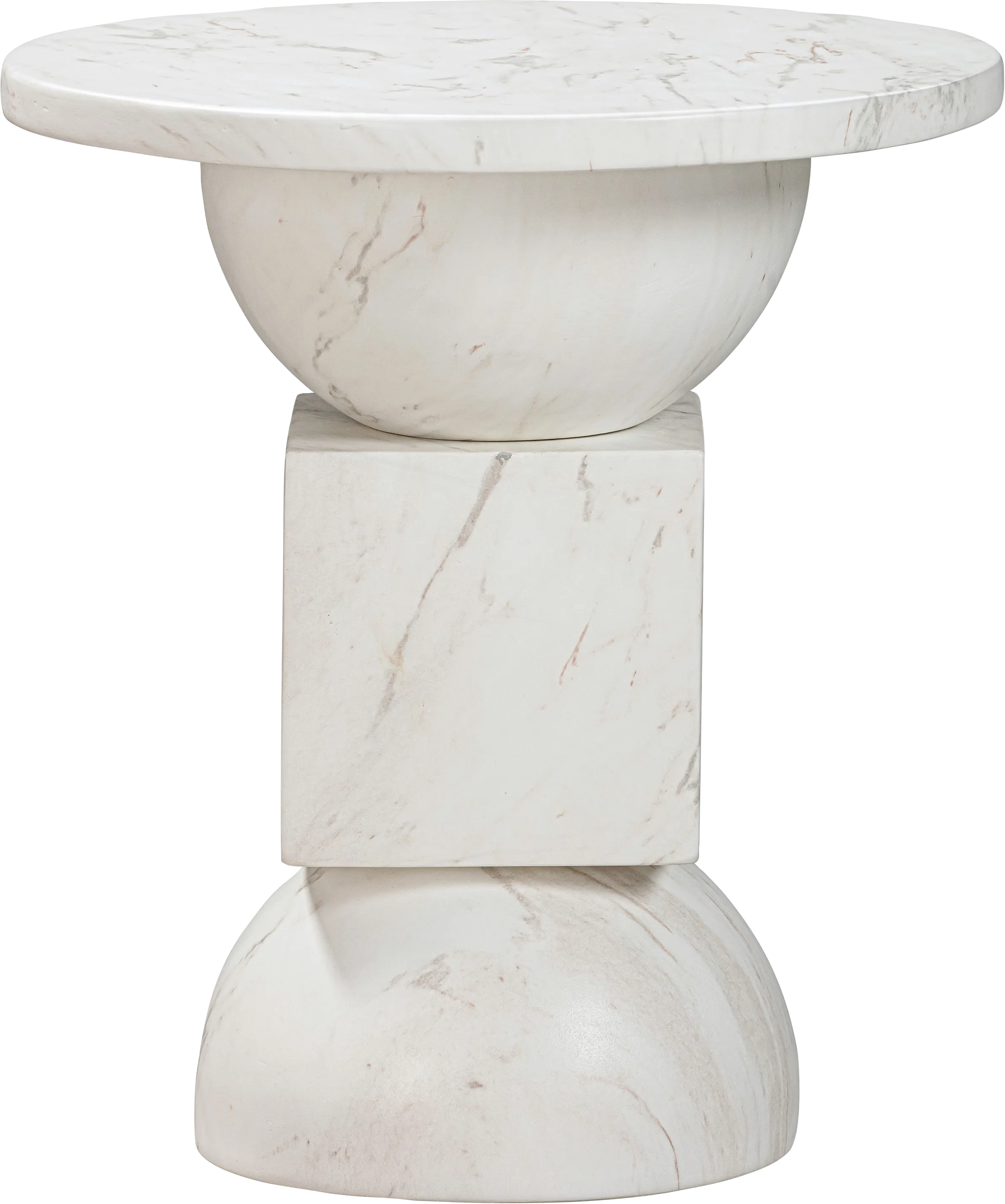 Vercliff White End Table - Thumbnail - Image 1