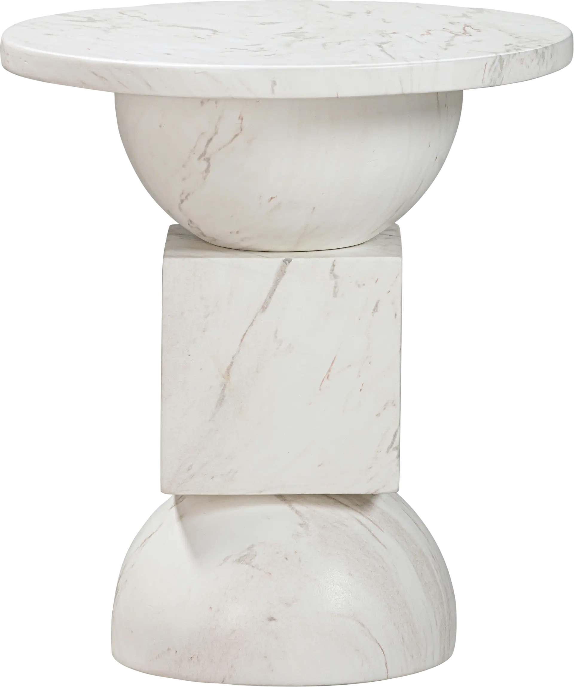 Vercliff White End Table