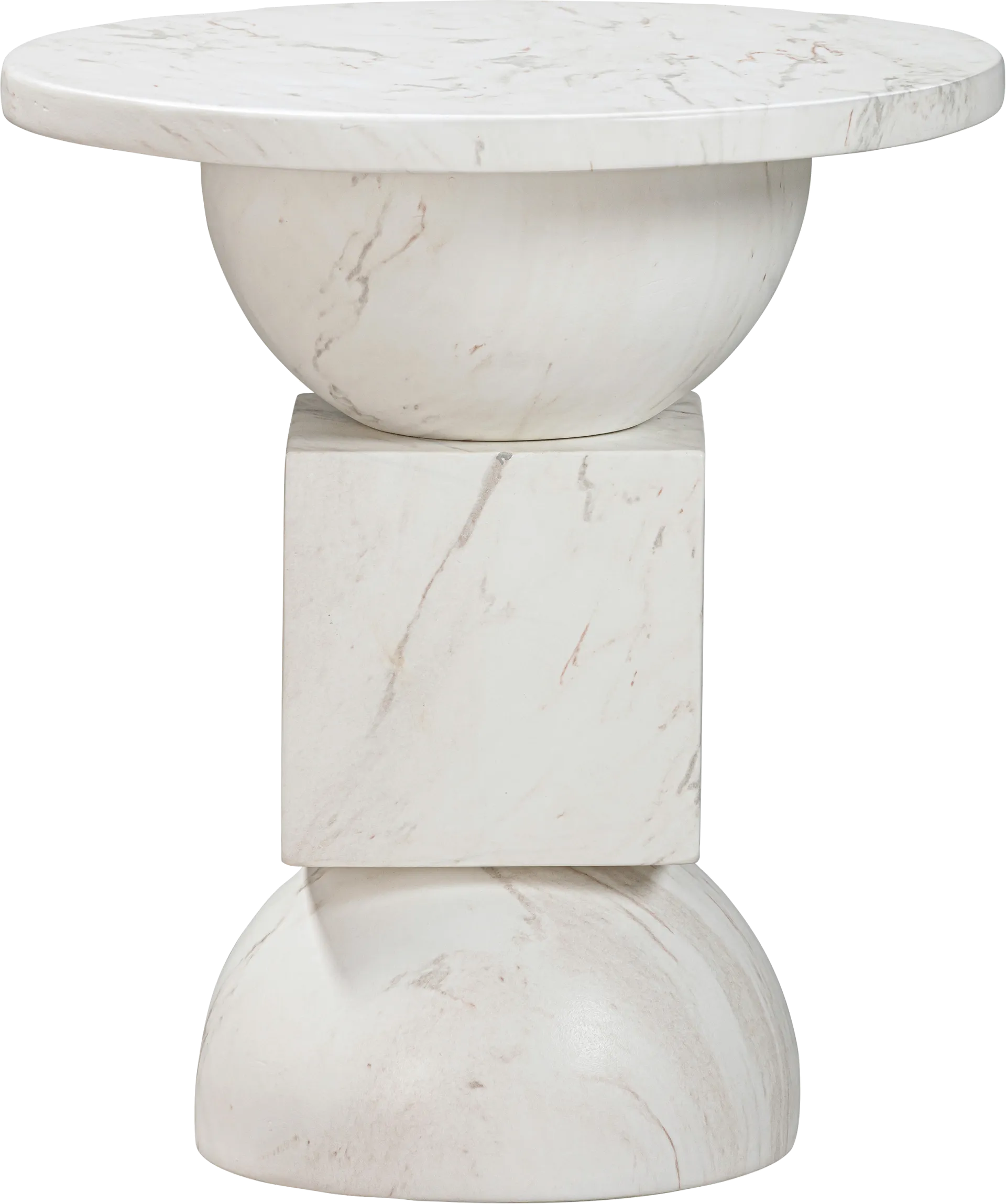 Vercliff White End Table - Image 1