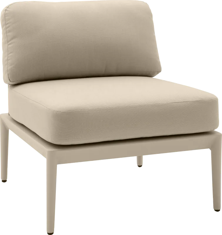 Outdoor Brenkman Taupe Armless Chair