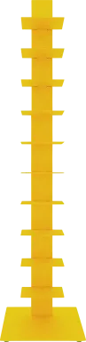 Lukens II Yellow Bookcase Tower