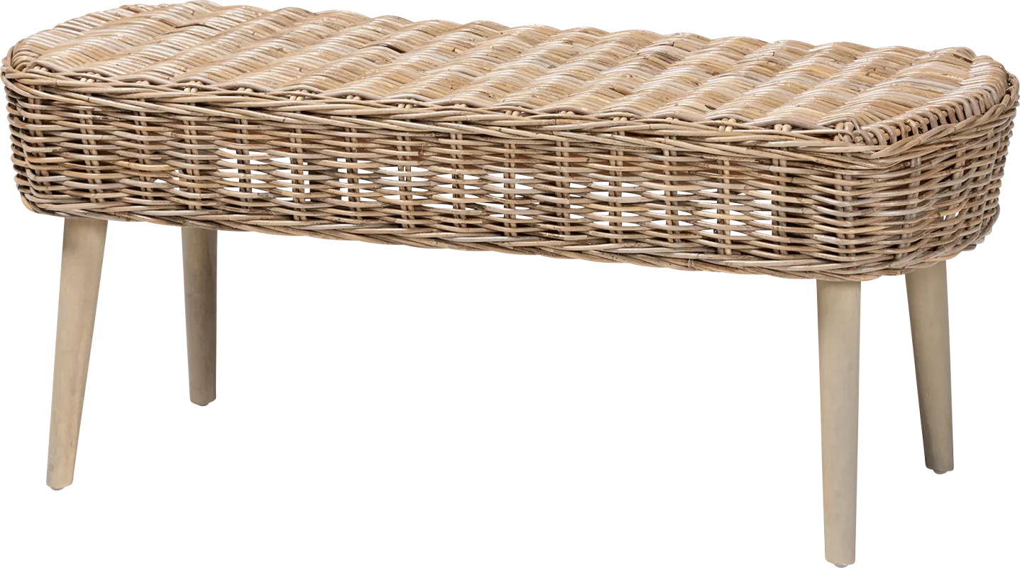 Davelin Gray Dining Bench