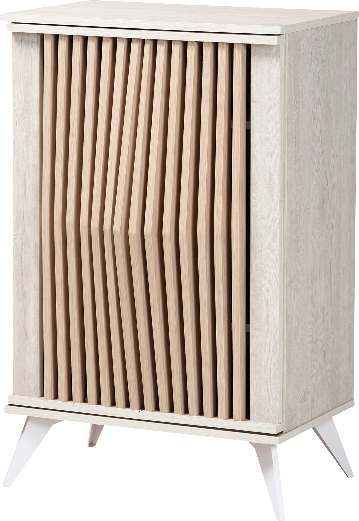 Louvenia Light Gray Accent Cabinet - Image 1