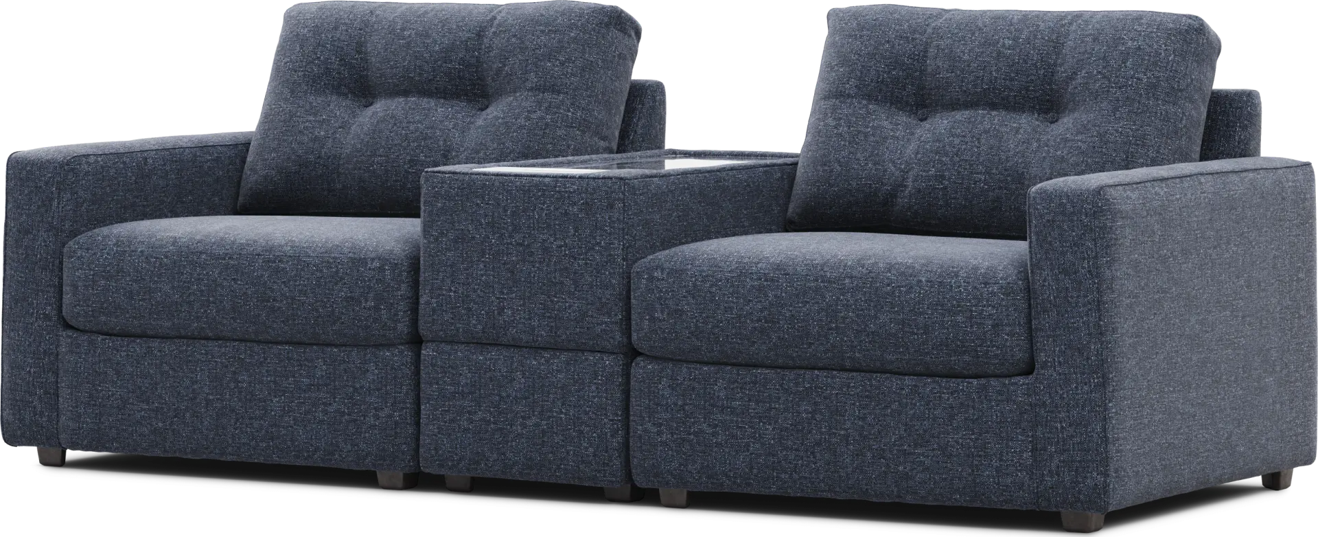 Dark Blue 3 Pc ModularOne with Media Console