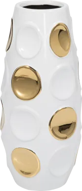 Byrington White 13 in. Vase