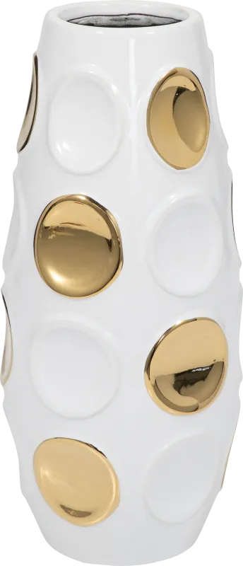 Byrington White 13 in. Vase