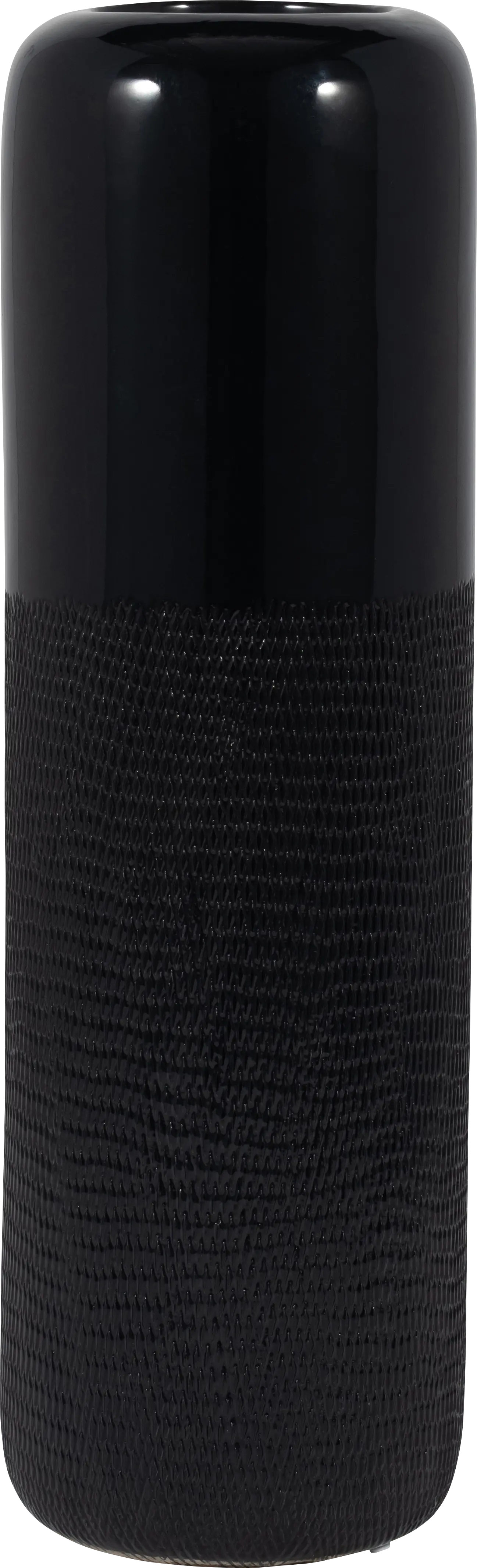 Cebu Black 18 in. Vase