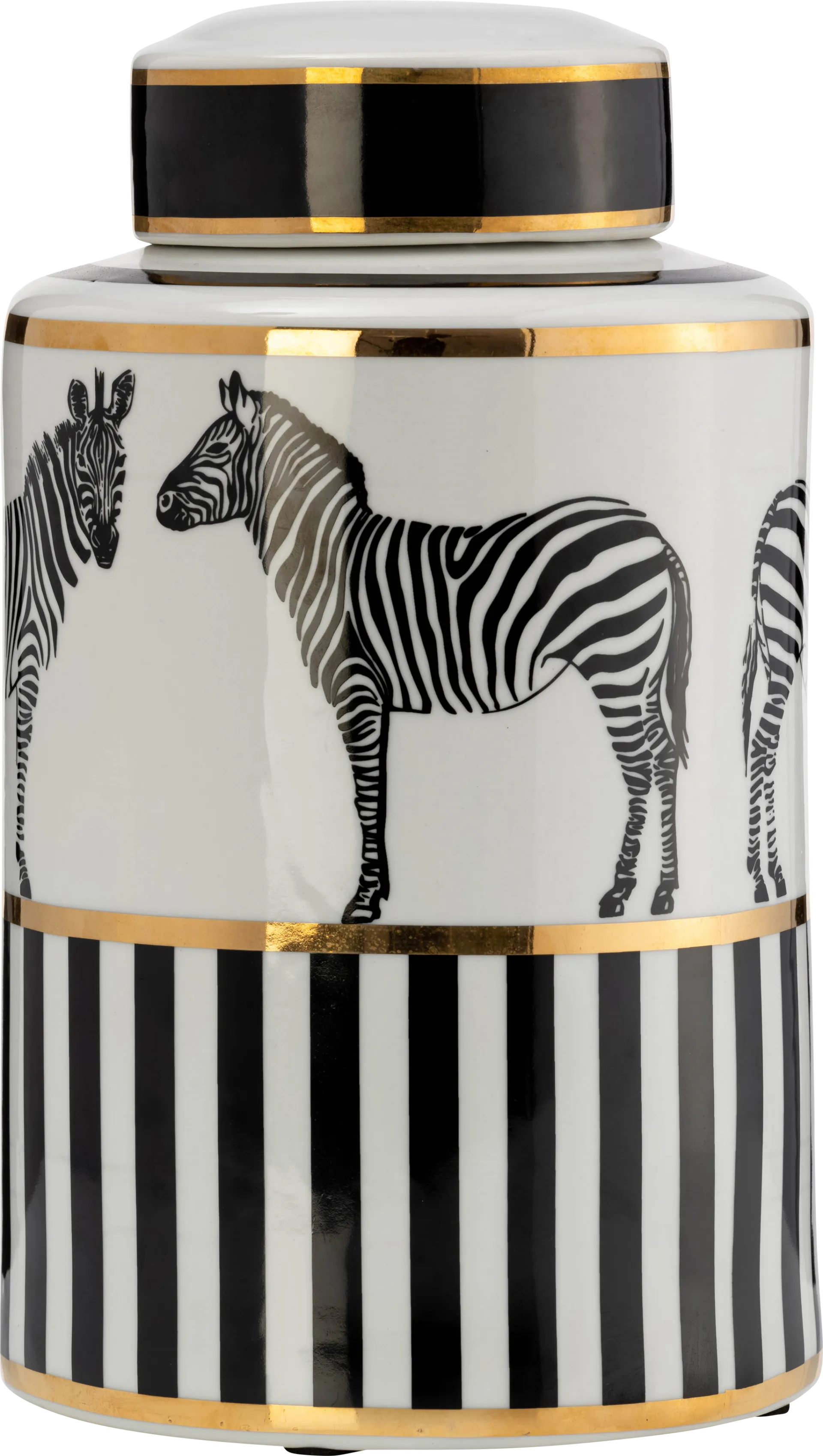 Ceylon White 12 in. Jar - Image 1