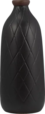 Runabout Black 12 in. Vase