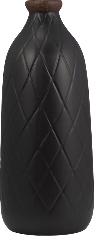 Runabout Black 12 in. Vase