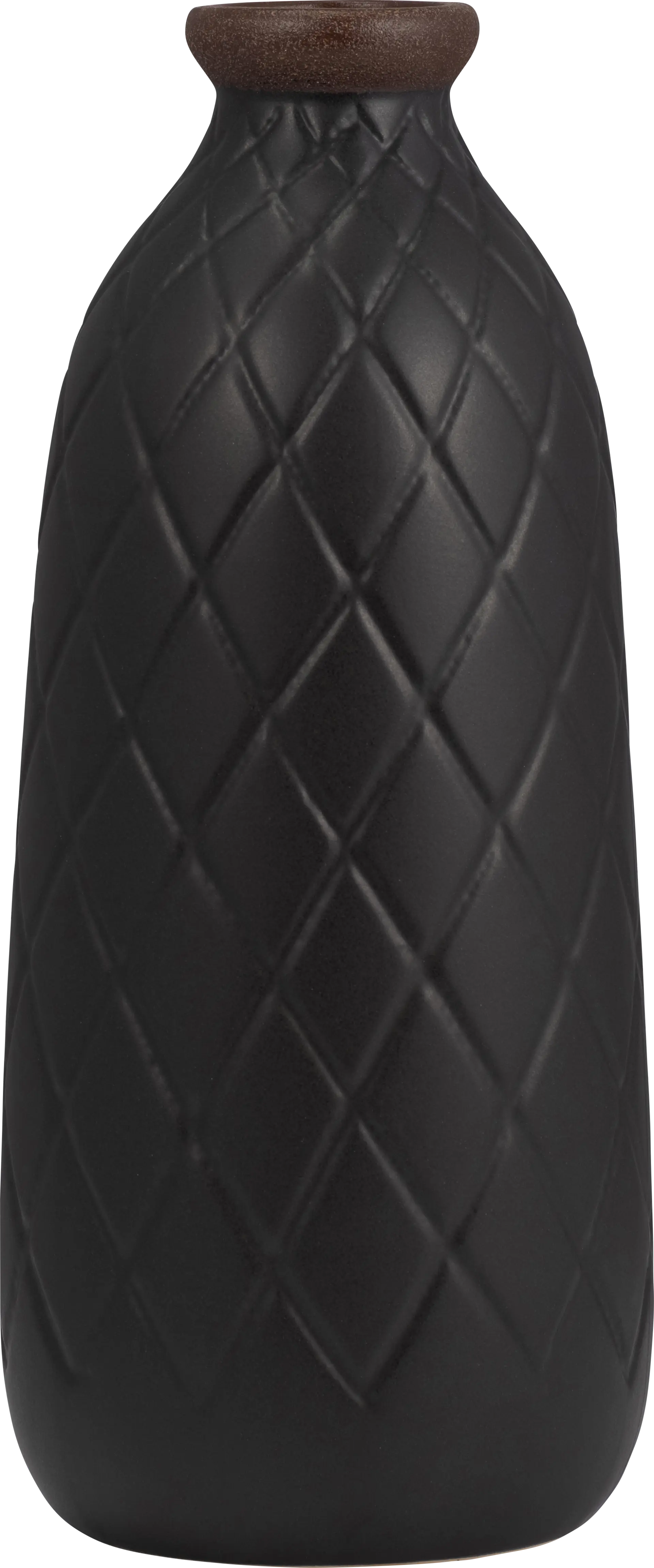 Runabout Black 12 in. Vase
