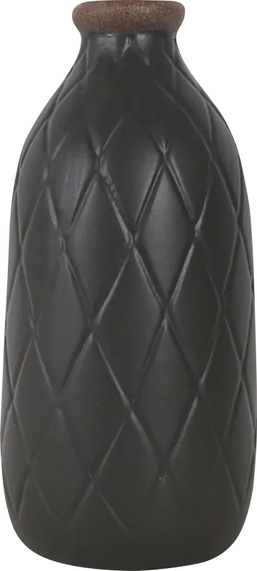 Runabout Black 9 in. Vase