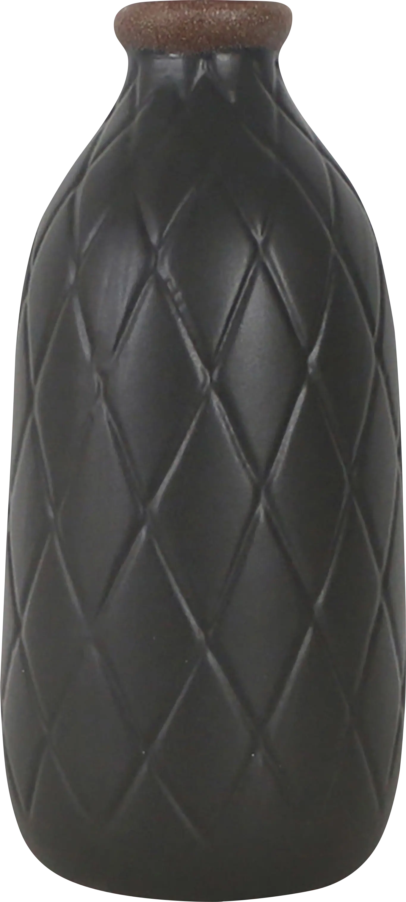 Runabout Black 9 in. Vase