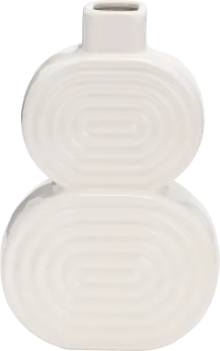 Rustburg White 10 in. Vase