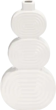 Rustburg White 12 in. Vase