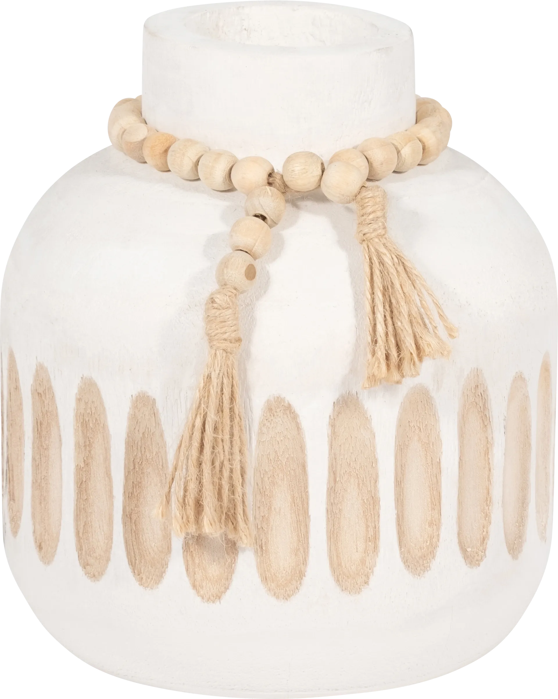 Dolen White 8 in. Vase - Image 1