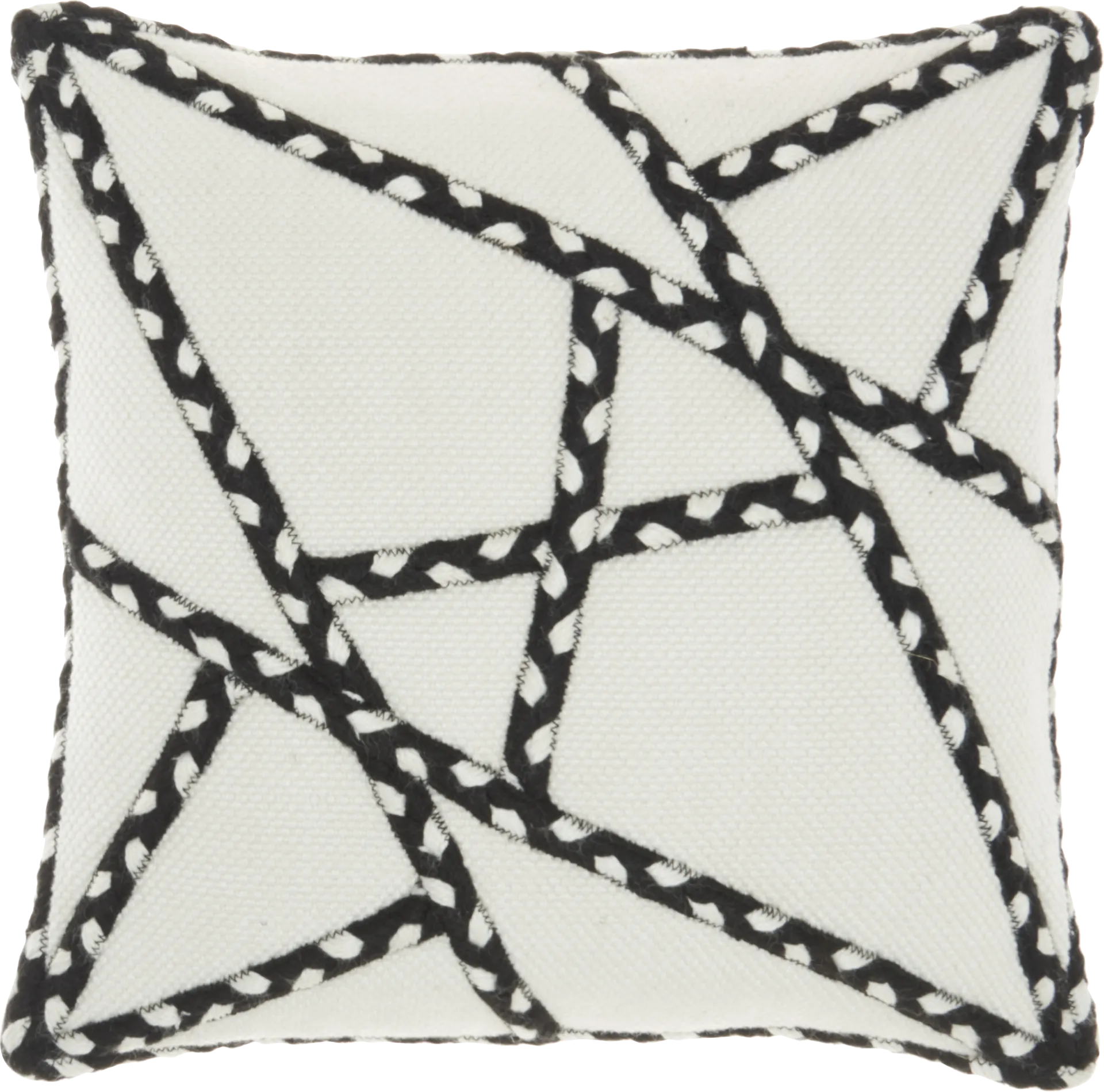 Onas Black Indoor/Outdoor Accent Pillow - Image 1