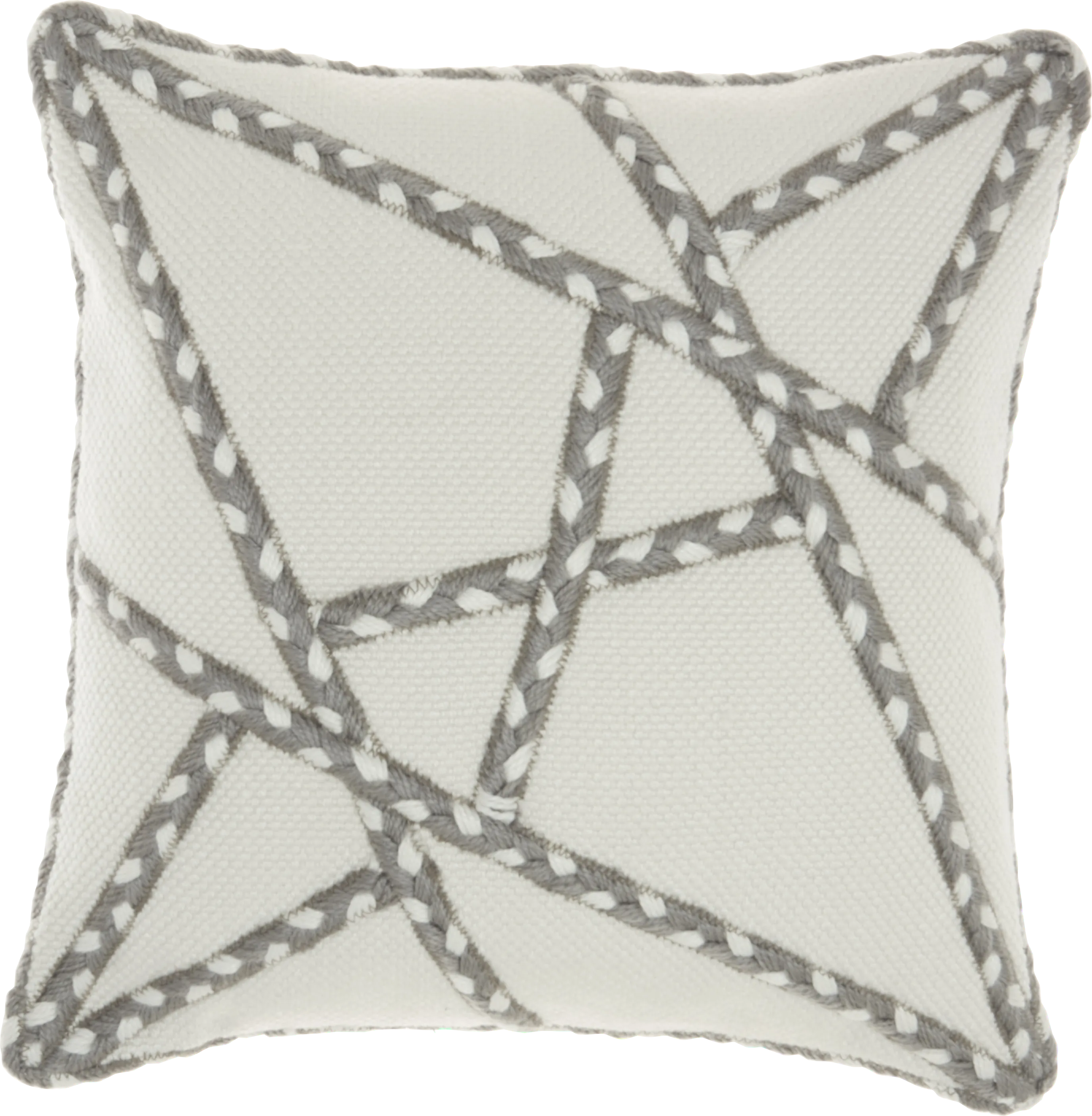Onas Gray Indoor/Outdoor Accent Pillow - Thumbnail - Image 1