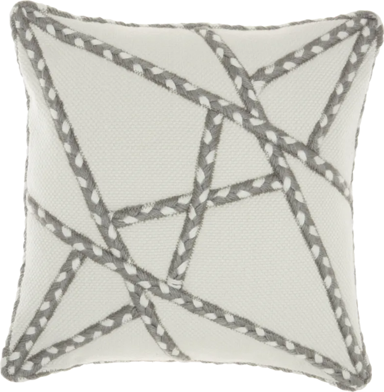 Onas Gray Indoor/Outdoor Accent Pillow