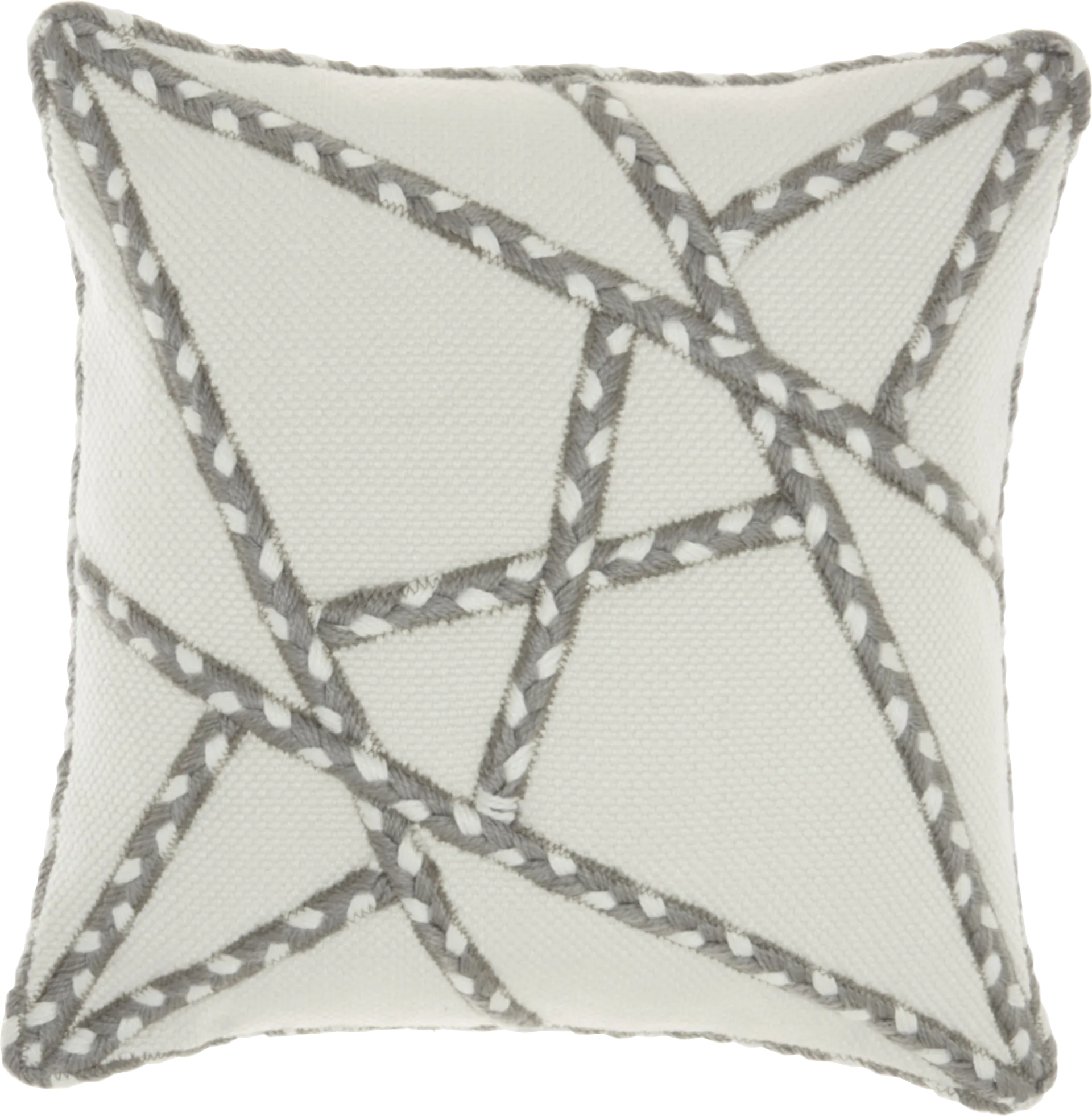 Onas Gray Indoor/Outdoor Accent Pillow - Image 1