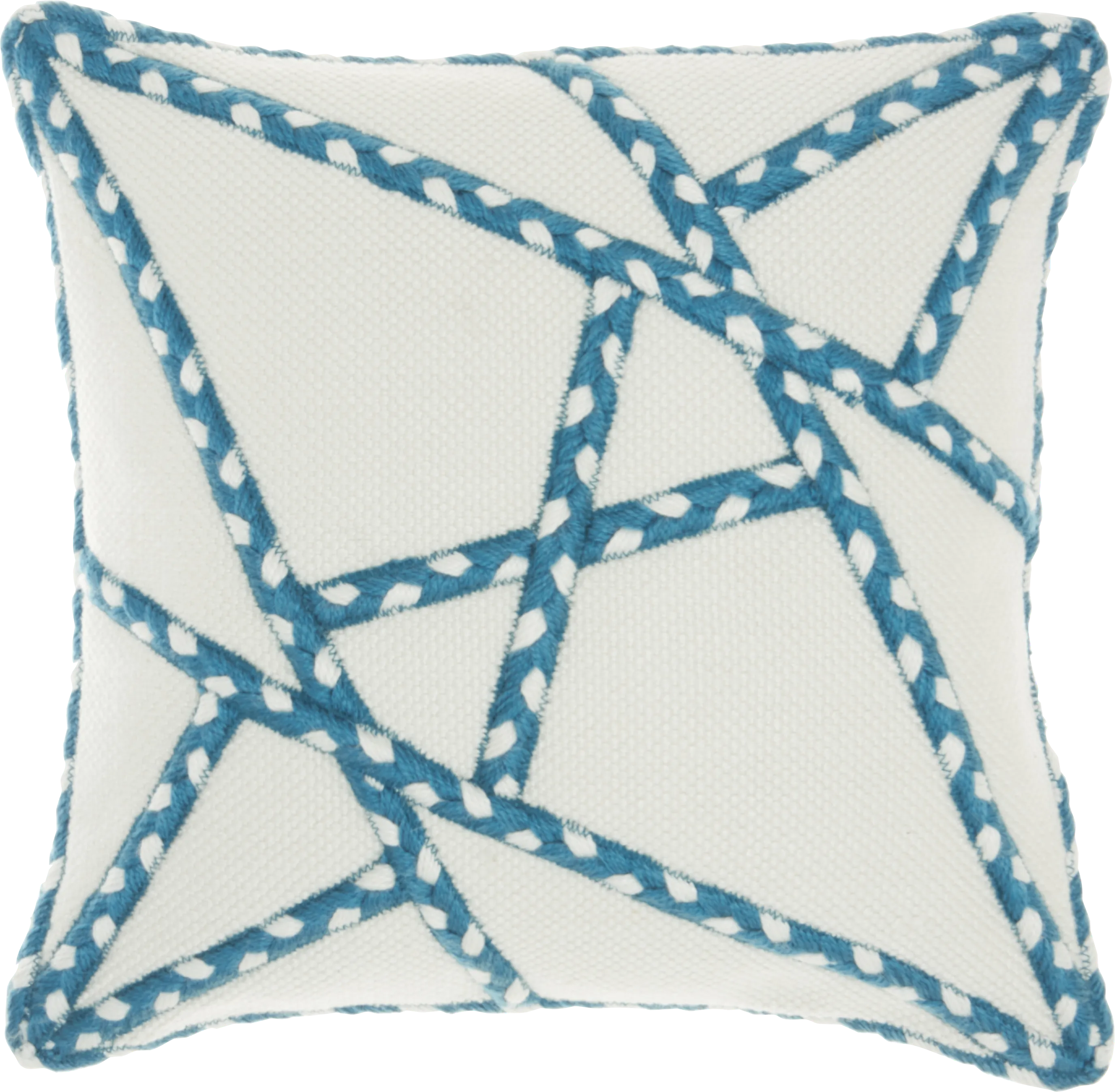 Onas Turquoise Indoor/Outdoor Accent Pillow - Thumbnail - Image 1