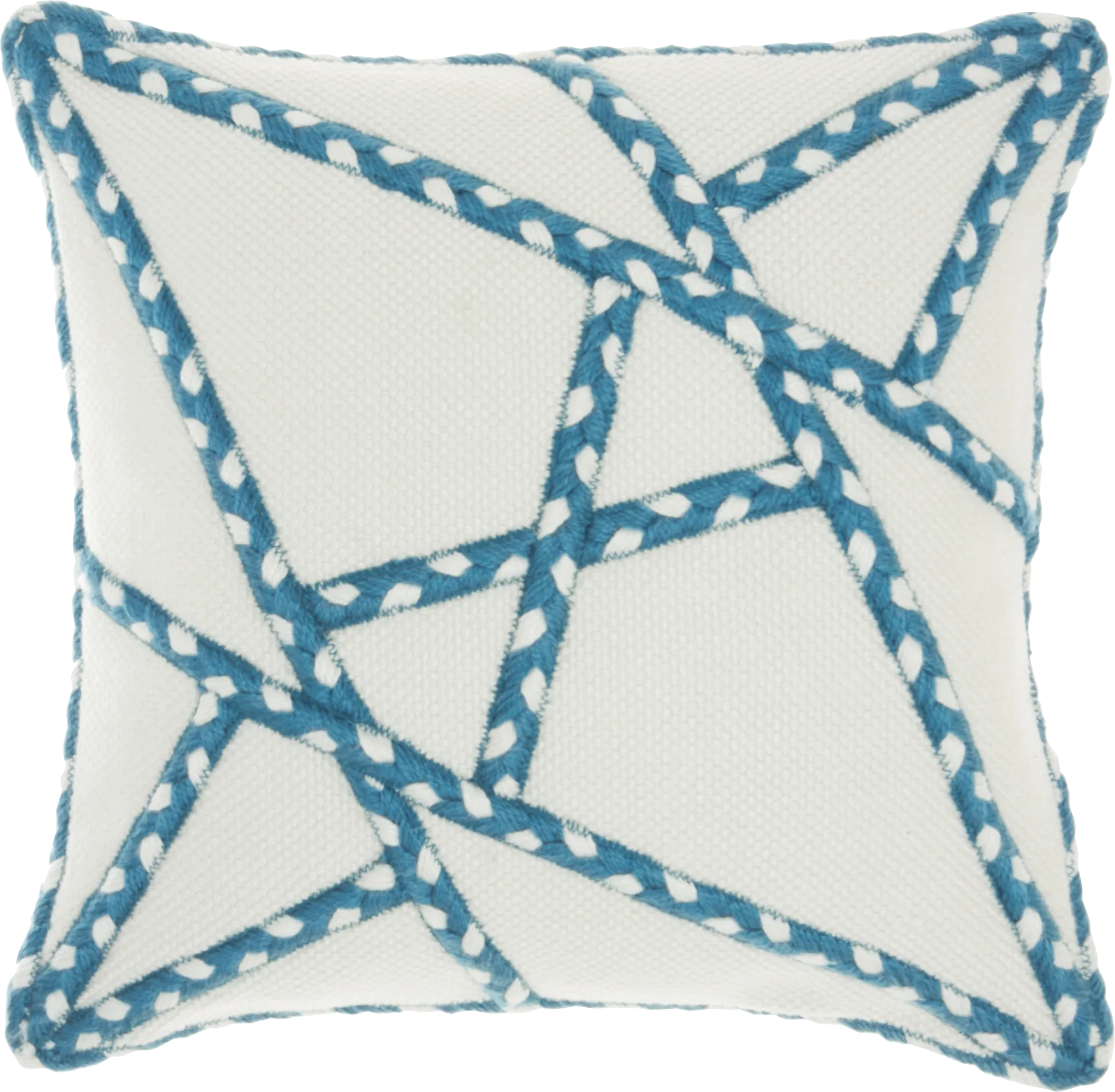 Onas Turquoise Indoor/Outdoor Accent Pillow - Image 1