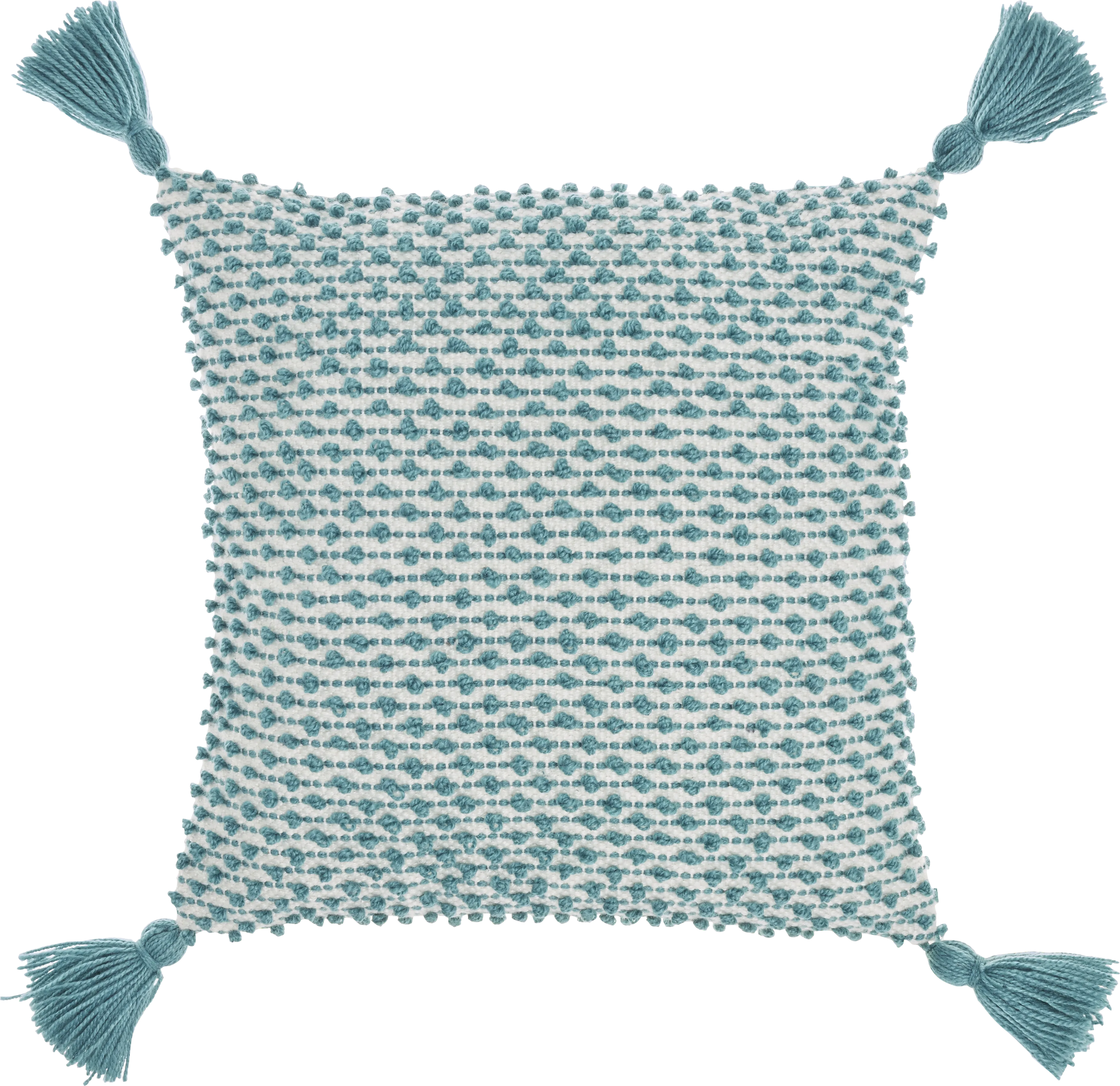 Pollenfur Turquoise Indoor/Outdoor Accent Pillow - Thumbnail - Image 1