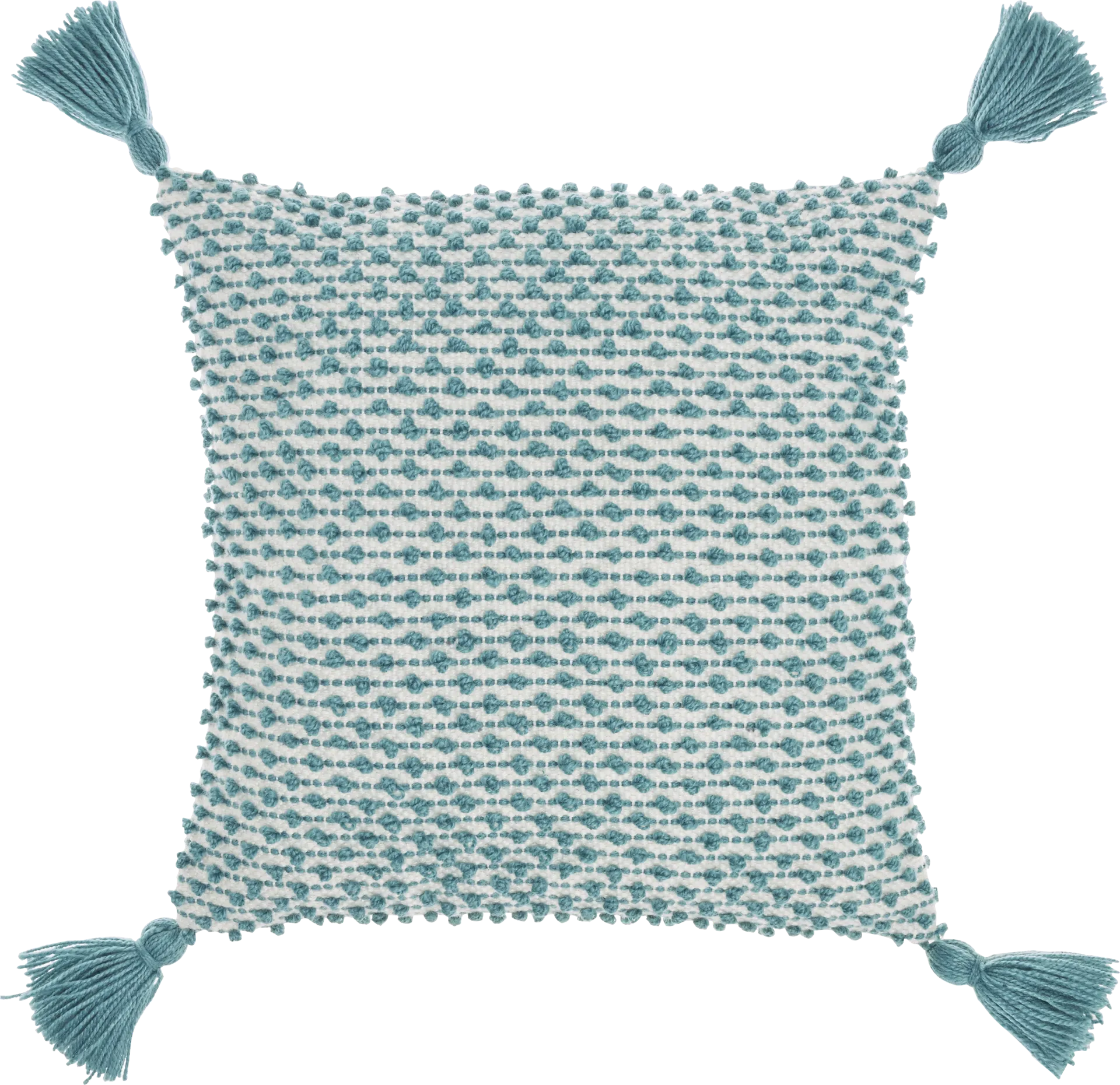 Pollenfur Turquoise Indoor/Outdoor Accent Pillow - Image 1