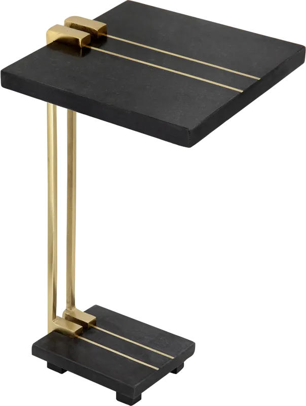 Castlebar Black Accent Table