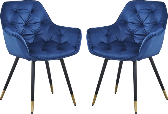 Berkhansted Blue Arm Chair, Set of 2