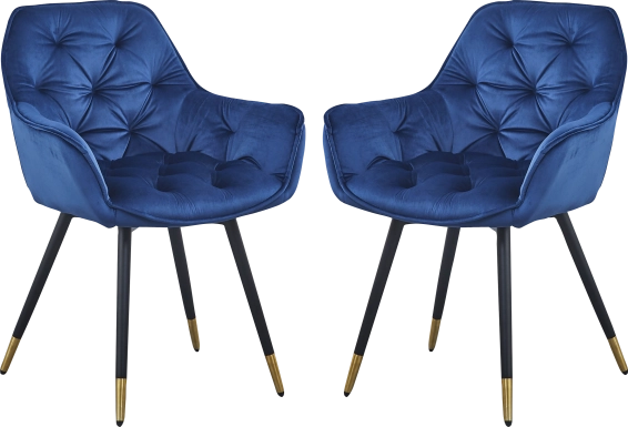 Berkhansted Blue Arm Chair, Set of 2