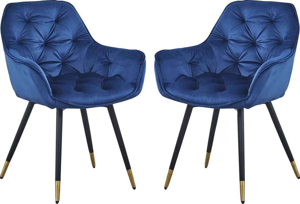 Berkhansted Blue Arm Chair, Set of 2