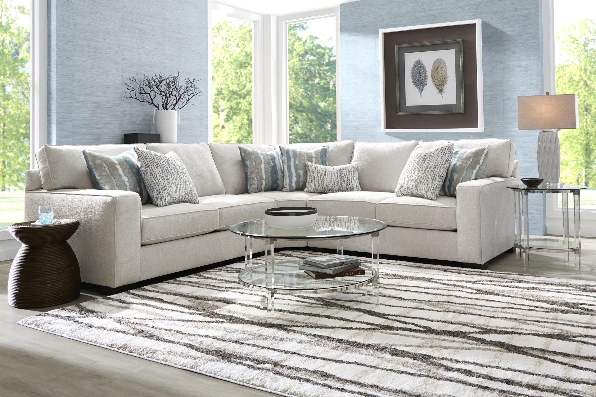 Cynthia Dove 3 Pc Sectional - Image 1