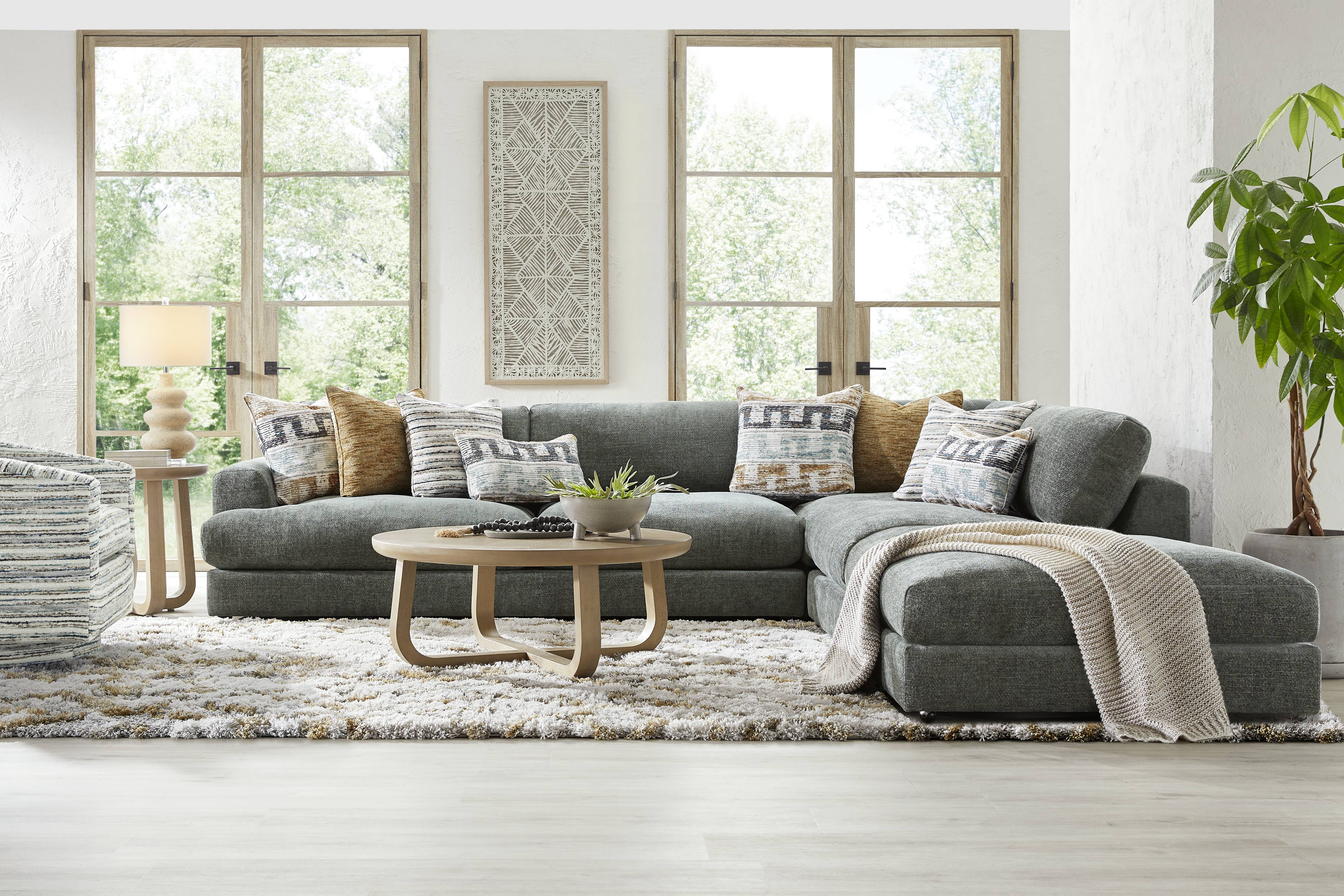 Montecito Charcoal 4 Pc Sectional - Thumbnail - Image 2