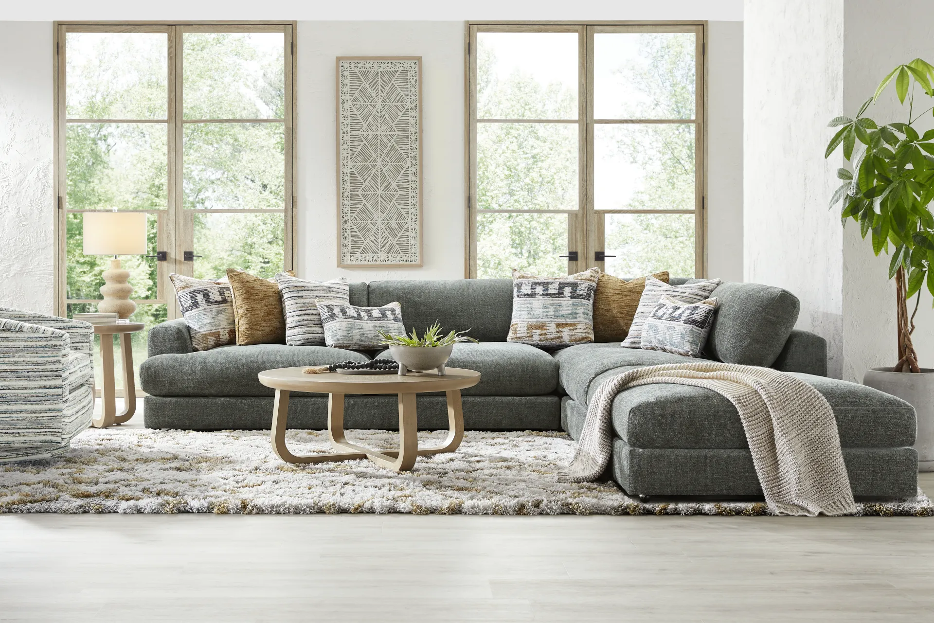Montecito Charcoal 4 Pc Sectional - Image 1