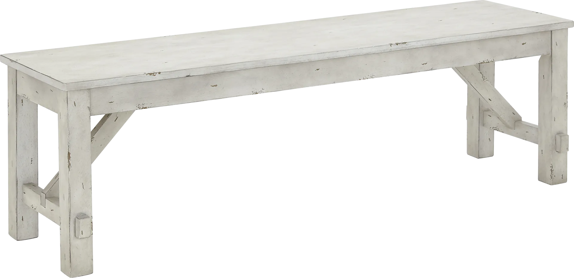 Stana White Dining Bench - Image 1