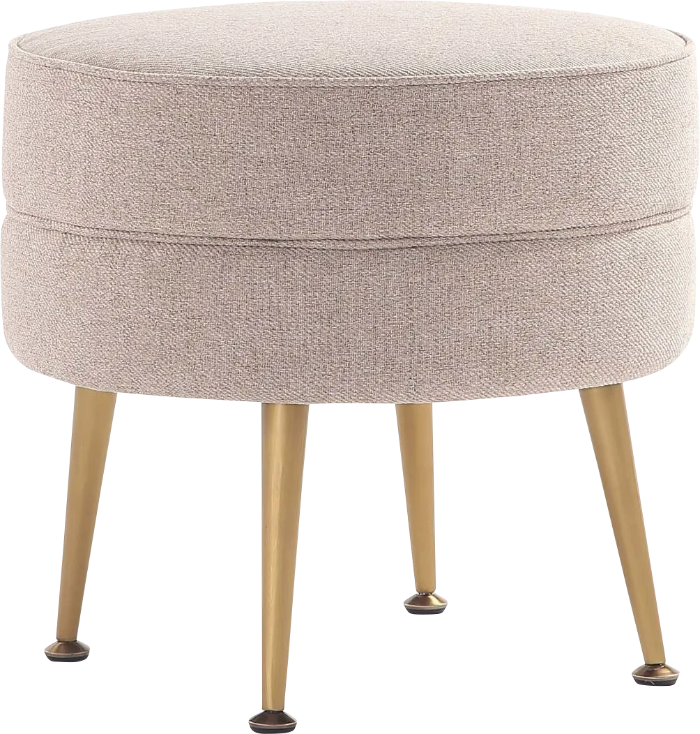 Berseem I Beige Ottoman - Thumbnail - Image 1