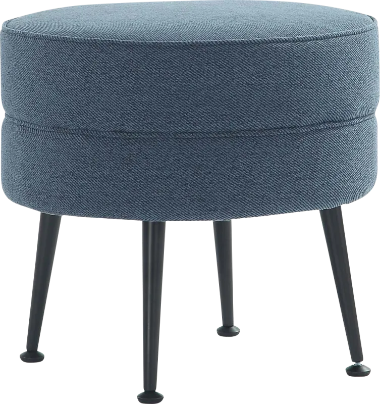 Berseem II Blue Ottoman