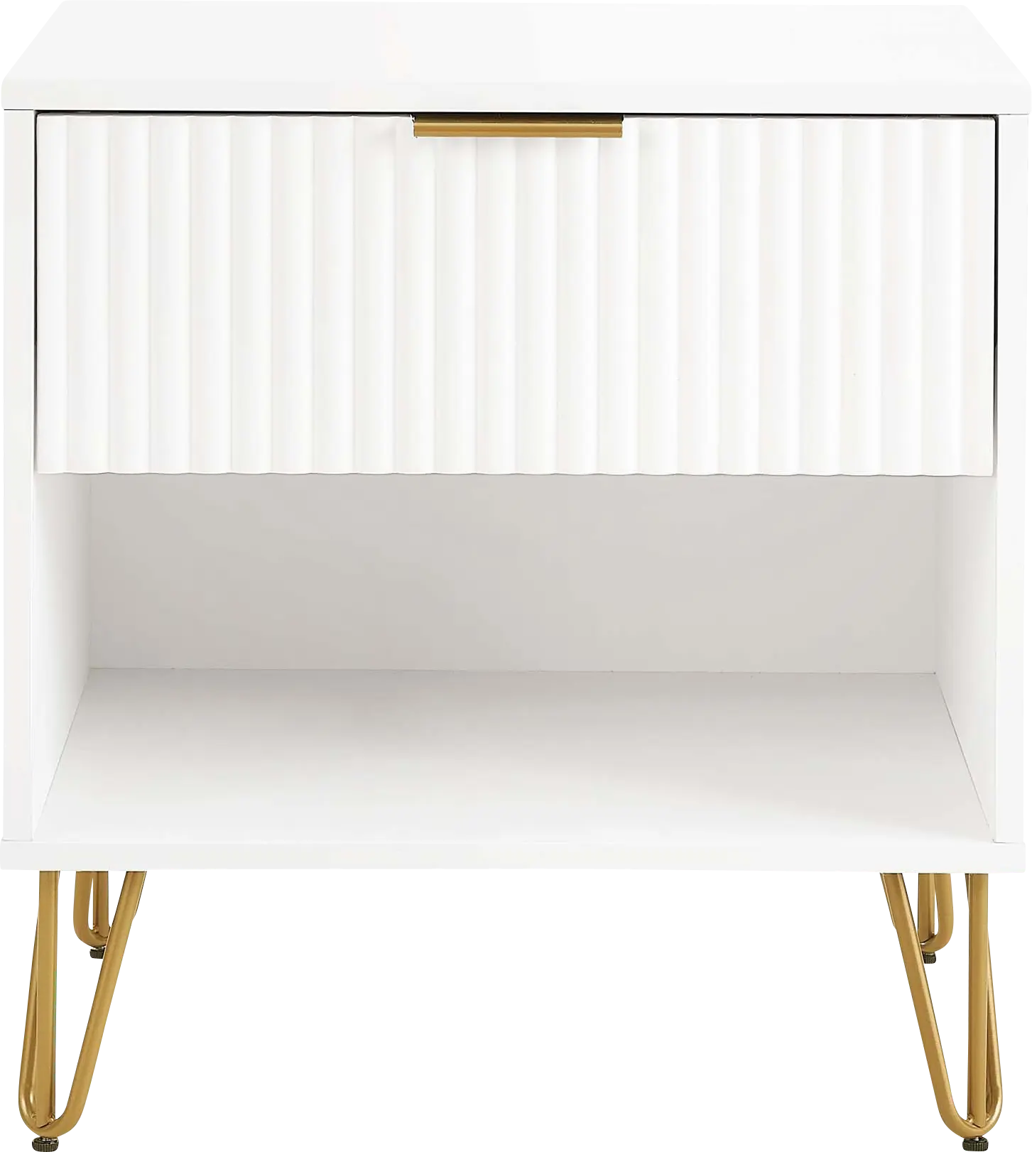 Kroc I White Nightstand