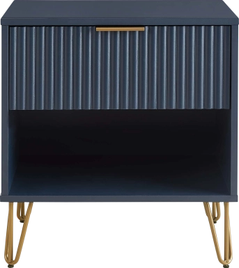 Kroc I Midnight Blue Nightstand