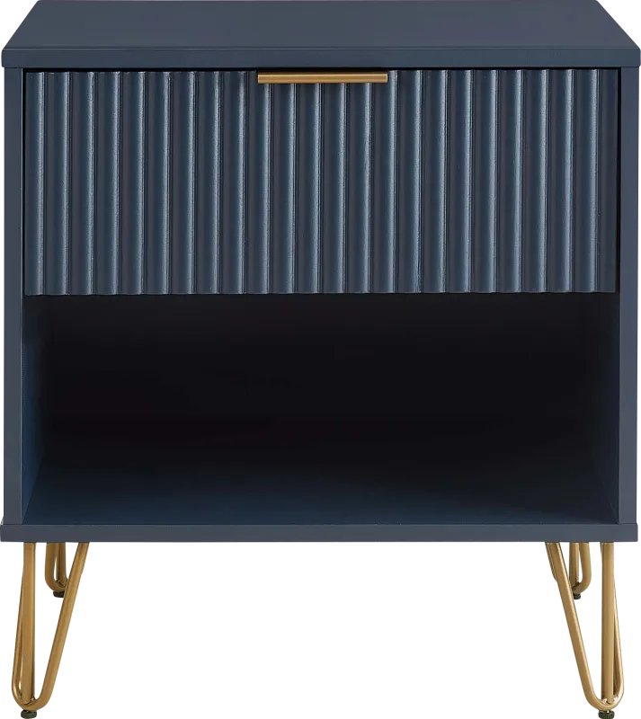 Kroc I Midnight Blue Nightstand