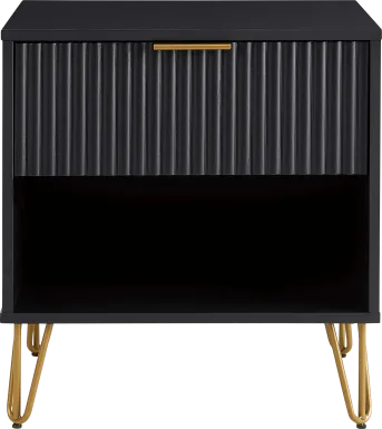 Kroc I Black Nightstand