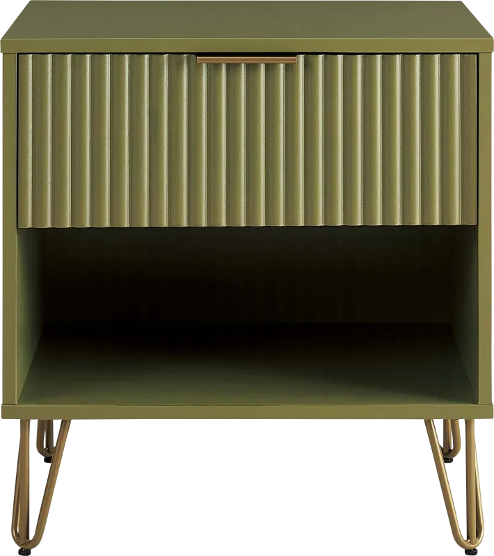 Kroc I Green Nightstand